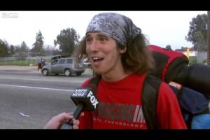 Official Homeless Hitchhiker (Kai) Saves Woman From Jesus Attack W Hatchet